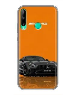 Чохол для Huawei P40 Lite e з картинкою «Помаранчевий Mercedes AMG»