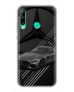 Чохол для Huawei P40 Lite e з картинкою «Mercedes AMG — графіка»