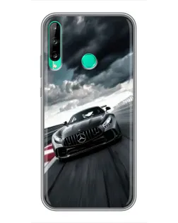 Чохол для Huawei P40 Lite e з картинкою «Гоночний Mercedes AMG»