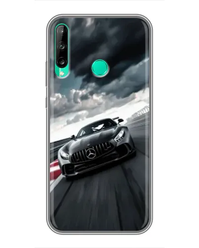 Чохол для Huawei P40 Lite e з картинкою «Гоночний Mercedes AMG»