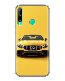 Чохол для Huawei P40 Lite e з картинкою «Жовтий Mercedes GT»
