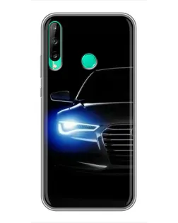Чохол для Huawei P40 Lite e з картинкою «Неоновий погляд Audi»