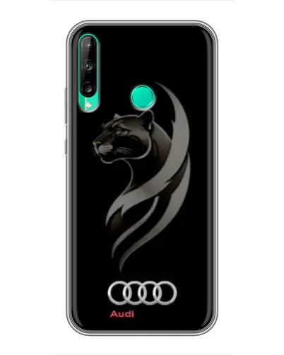 Чохол для Huawei P40 Lite e з картинкою «Графіка — пантера та Audi»