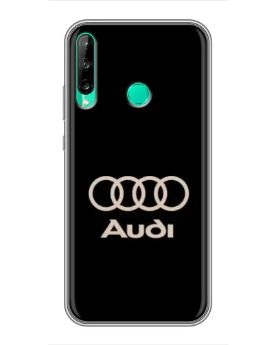 Чохол для Huawei P40 Lite e з картинкою «Audi — золотий логотип»