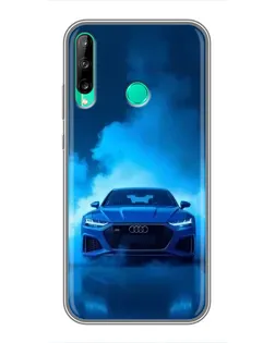 Чохол для Huawei P40 Lite e з картинкою «Audi — блакитна енергія»