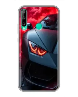Чохол для Huawei P40 Lite e з картинкою «Lamborghini червоне сяйво» Чохол для Huawei P40 Lite e з картинкою «Lamborghini червоне сяйво»