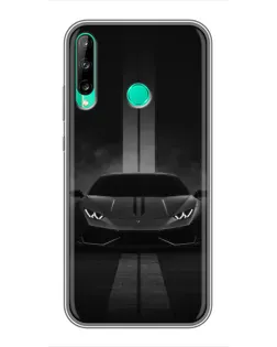 Чохол для Huawei P40 Lite e з картинкою «Lamborghini симетрія доріг»
