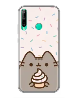 Чехол для Huawei P40 Lite e с картинкой «Пушин с кексом»