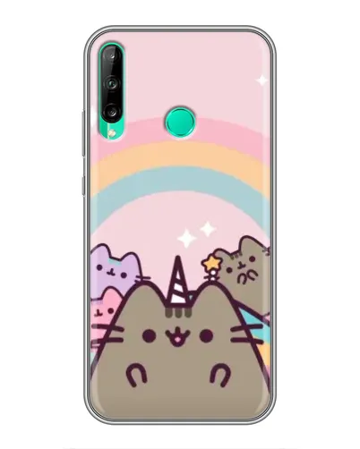 Чехол для Huawei P40 Lite e с картинкой «Единорог Pusheen»