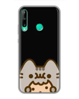 Чехол для Huawei P40 Lite e с картинкой «Пушин на черном»