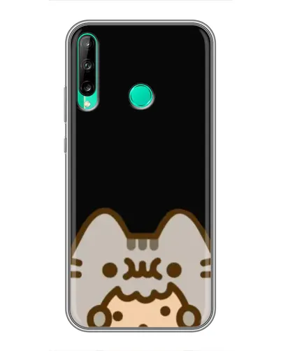 Чехол для Huawei P40 Lite e с картинкой «Пушин на черном»