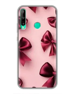 Чехол для Huawei P40 Lite e с картинкой «Бордовый атлас»