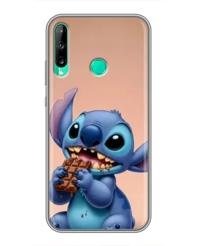 Чехол для Huawei P40 Lite e с картинкой «Стич ест шоколад»