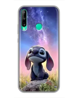 Чехол для Huawei P40 Lite e с картинкой «Стич на рассвете»