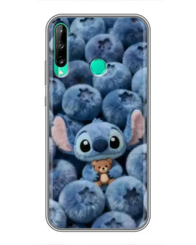Чехол для Huawei P40 Lite e с картинкой «Стич и голубика»