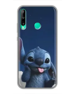 Чехол для Huawei P40 Lite e с картинкой «Стич в облаках»