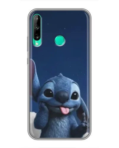 Чехол для Huawei P40 Lite e с картинкой «Стич в облаках»