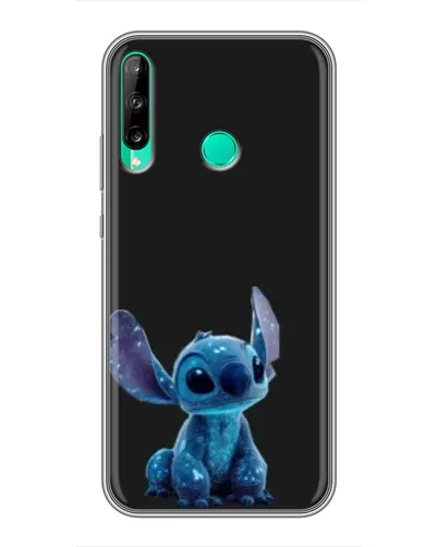 Чехол для Huawei P40 Lite e с картинкой «Стич на черном»