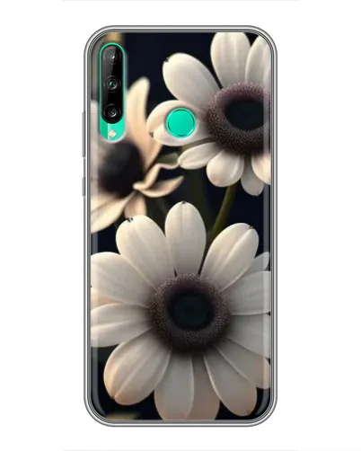 Чехол для Huawei P40 Lite e с картинкой «Белые маргаритки макро»