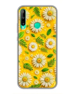 Чехол для Huawei P40 Lite e с картинкой «Ромашковое солнце»