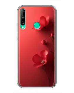 Чехол для Huawei P40 Lite e с картинкой «Маковые соцветия»