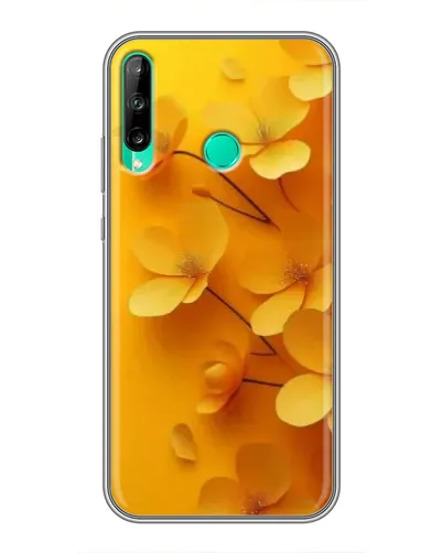 Чехол для Huawei P40 Lite e с картинкой «Золотые лепестки»