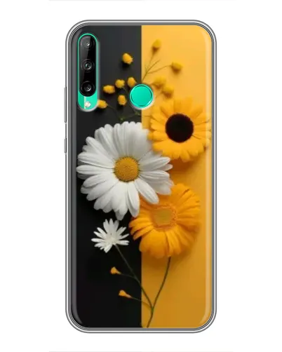 Чехол для Huawei P40 Lite e с картинкой «Подсолнух и ромашка»