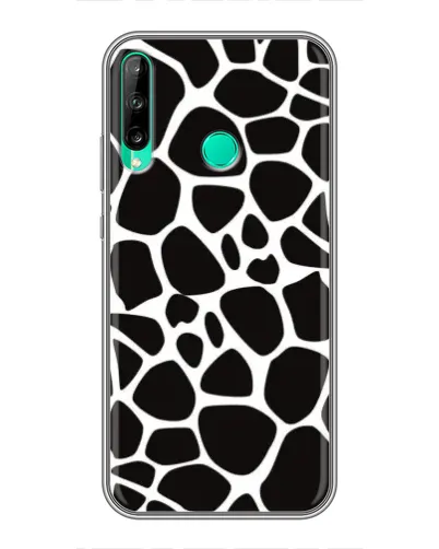 Чехол для Huawei P40 Lite e с картинкой «Черно-белый жираф»
