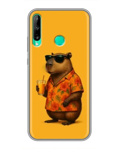 Чехол для Huawei P40 Lite e с картинкой «Капибара на отдыхе»