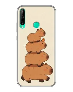 Чехол для Huawei P40 Lite e с картинкой «Башня из капибар»