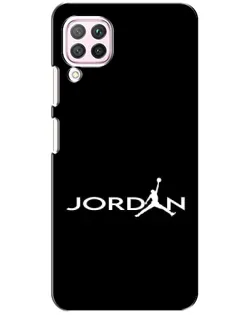 Чохол для Huawei P40 Lite з картинкою «Jordan White Logo»