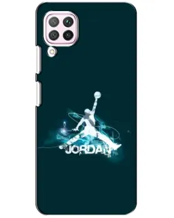 Чохол для Huawei P40 Lite з картинкою «Jordan Blue Fire»