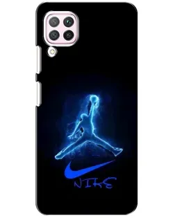 Чохол для Huawei P40 Lite з картинкою «Jordan Neon Blue»