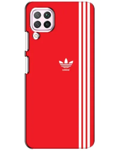 Чохол для Huawei P40 Lite з картинкою «Червоний мінімалізм Adidas»