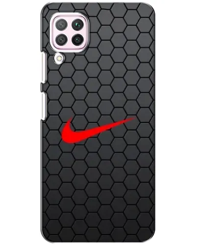 Чохол для Huawei P40 Lite з картинкою «Nike — карбонова сітка»