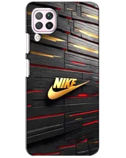 Чохол для Huawei P40 Lite з картинкою «Золотий Nike на металі»