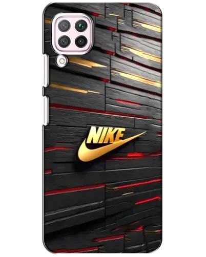 Чохол для Huawei P40 Lite з картинкою «Золотий Nike на металі»