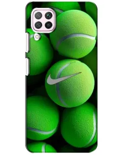 Чохол для Huawei P40 Lite з картинкою «Тенісні м'ячі Найк»