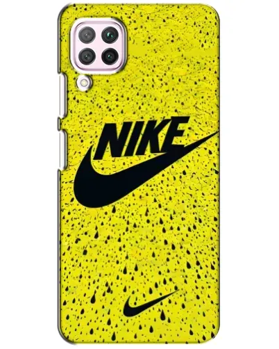 Чохол для Huawei P40 Lite з картинкою «Жовтий текстурний Nike»