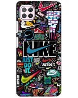 Чохол для Huawei P40 Lite з картинкою «Яскравий колаж Nike»