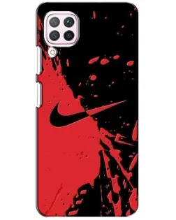 Чохол для Huawei P40 Lite з картинкою «Червоні бризки Nike»