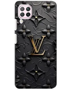 Чехол для Huawei P40 Lite с картинкой «Кожаная текстура LV»