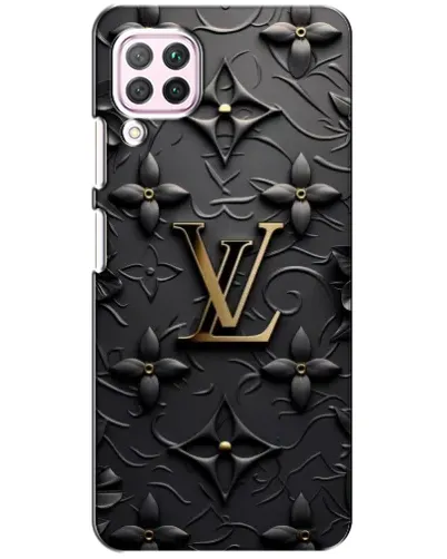 Чехол для Huawei P40 Lite с картинкой «Кожаная текстура LV»