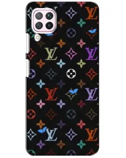 Чехол для Huawei P40 Lite с картинкой «Цветная монограмма LV»
