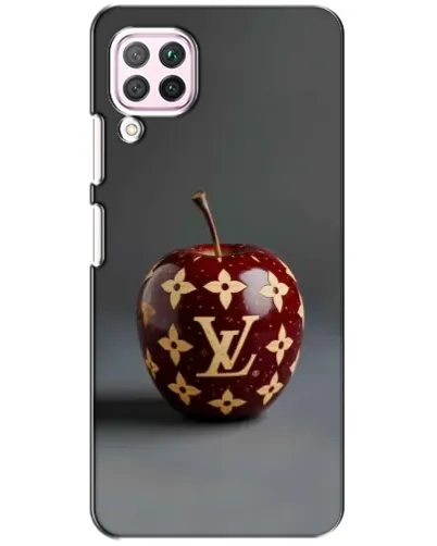 Чехол для Huawei P40 Lite с картинкой «Красное яблоко LV»