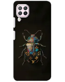 Чехол для Huawei P40 Lite с картинкой «LV — мраморный принт»