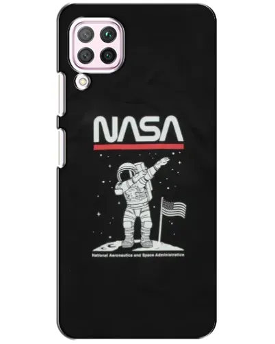 Чохол для Huawei P40 Lite з картинкою «NASA — крокуємо по Місяцю»