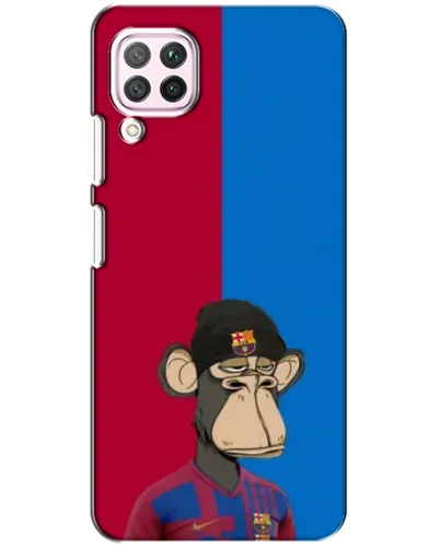 Чохол для Huawei P40 Lite з картинкою «Bored Ape — фанат Барси»