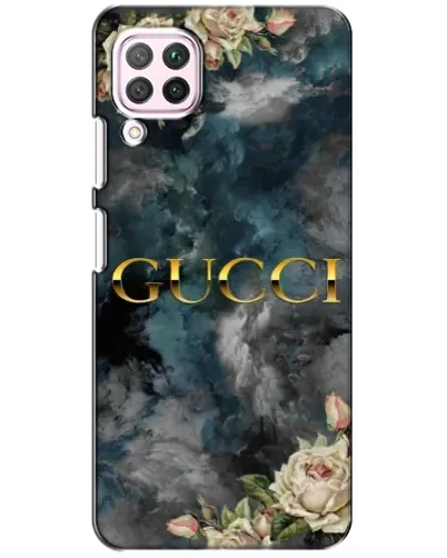Чохол для Huawei P40 Lite з картинкою «Абстрактні квіти Gucci» Чохол для Huawei P40 Lite з картинкою «Абстрактні квіти Gucci»
