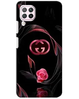 Чохол для Huawei P40 Lite з картинкою «Gucci — неонова троянда»